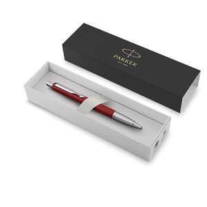 Parker Vector Red Ballpoint Pen, Blue Ink With Box